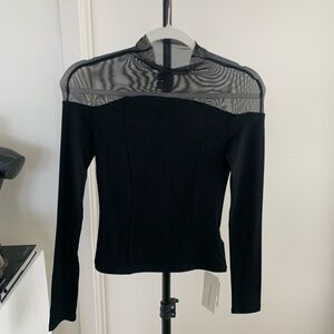 NWT Black Long Sleeve Top